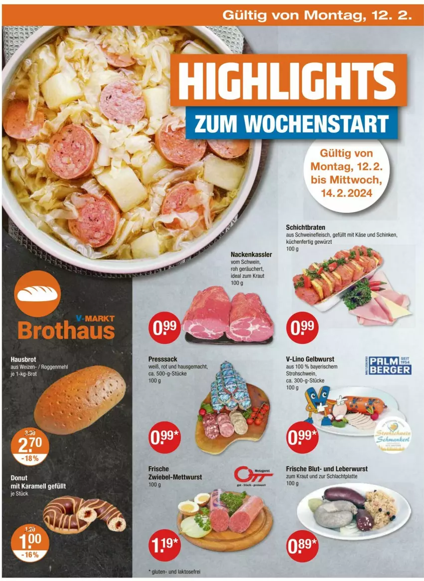 Aktueller Prospekt Vmarkt - Prospekte - von 08.02 bis 14.02.2024 - strona 22 - produkty: Berger, braten, brot, eis, fleisch, gewürz, Käse, Kraut, küche, Küchen, latte, leberwurst, mac, presssack, sac, schinken, schwein, schweine, schweinefleisch, Ti, usb, wein, weine, wurst