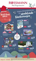 Gazetka promocyjna Rossmann - Prospekte - Gazetka - ważna od 25.10 do 25.10.2024 - strona 1 - produkty: Adventskalender, angebot, angebote, elle, kosmetik, LEGO Star Wars, Schmuck, spielwaren, Ti