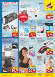 Gazetka promocyjna Netto Marken-Discount - Filial-Angebote - Gazetka - ważna od 17.06 do 17.06.2023 - strona 23 - produkty: akku, angebot, batterie, batterien, Bau, Brei, deka, eis, kissen, kraft, ladekabel, Lampe, led-licht, Liege, ndk, Radio, rasierer, reiniger, rwe, Spezi, Tasche, taschen, taschenlampe, Ti, tisch, usb, ZTE