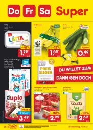 Gazetka promocyjna Netto Marken-Discount - Filial-Angebote - Gazetka - ważna od 17.06 do 17.06.2023 - strona 28 - produkty: asti, banane, bananen, bestpreis, bio, bio-bananen, coppenrath, discount, duplo, eis, gouda, gouda jung, gurke, gurken, Kinder, kinder riegel, kuchen, lätta, Lust auf Kuchen, ndk, reis, riegel, Ti