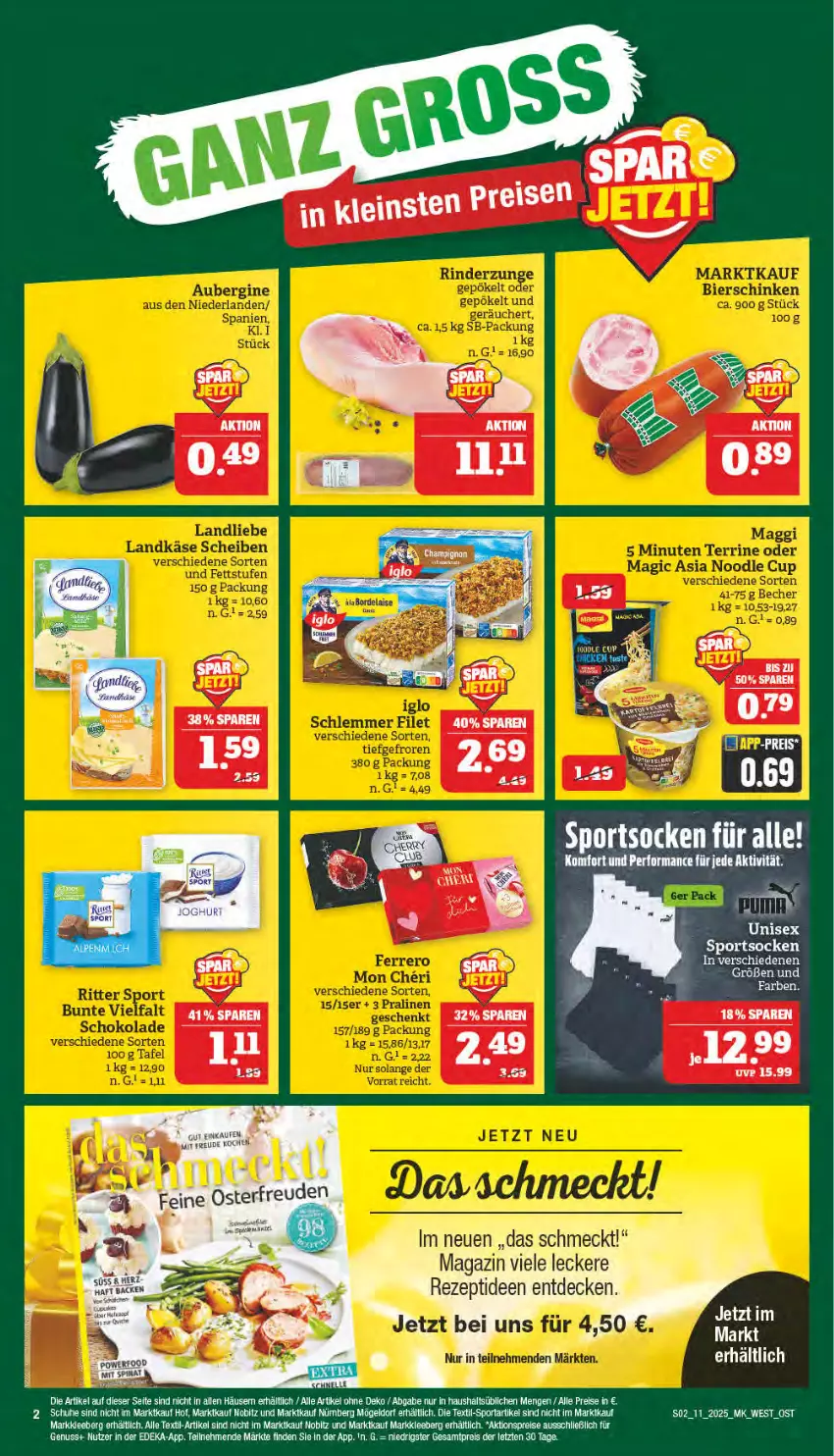 Aktueller Prospekt Marktkauf - Prospekt - von 09.03 bis 15.03.2025 - strona 2 - produkty: aktionspreis, decke, deka, eis, elle, LG, nuss, reis, rezept, socken, Sport, sportsocken, tee, Ti, ZTE