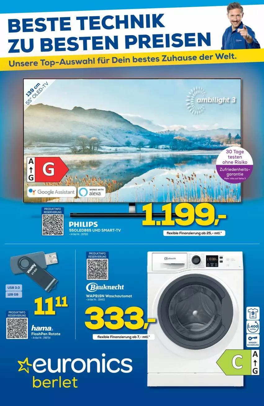 Aktueller Prospekt Euronics - Prospekte - von 16.03 bis 23.03.2022 - strona 1 - produkty: eis, reis, tee, Ti