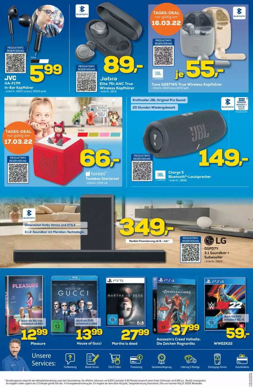 Aktueller Prospekt Euronics - Prospekte - von 16.03 bis 23.03.2022 - strona 4 - produkty: blu-ray, gin, jbl, kraft, soundbar, Ti