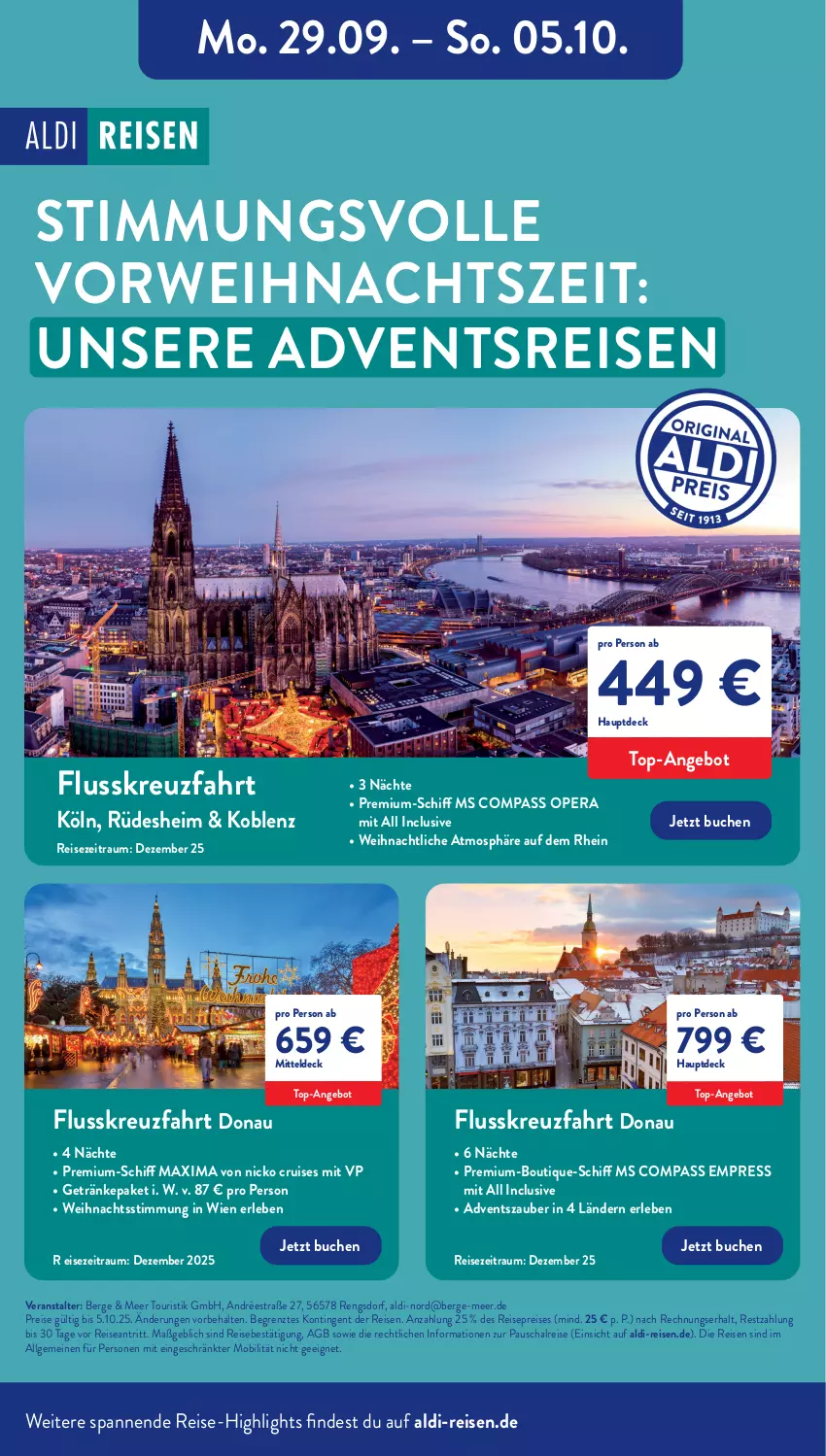 Aktueller Prospekt Aldi Nord - Von Montag - von 29.09 bis 04.10.2025 - strona 42 - produkty: aldi, angebot, buch, eis, getränk, getränke, LG, reis, reise-highlights, rwe, Schal, Ti, top-angebot, ZTE