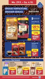 Gazetka promocyjna Aldi Nord - Von Montag - Gazetka - ważna od 04.10 do 04.10.2025 - strona 12 - produkty: auer, bohne, bohnen, bohnenkaffee, Cap, cappuccino, cin, classico, eis, elle, getränk, getränke, getränkepulver, gin, kaffee, kaffeepads, nuss, reis, teller, Ti, tiefpreis, ZTE