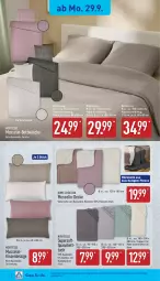 Gazetka promocyjna Aldi Nord - Von Montag - Gazetka - ważna od 04.10 do 04.10.2025 - strona 19 - produkty: Bau, baumwolle, bett, Betttuch, bettwäsche, decke, garnitur, gin, kissen, Kissenbezug, kopfkissen, kopfkissenbezug, matratze, matratzen, reine baumwolle, Ria, spannbetttuch, Ti, topper, tuc, wolle, ZTE