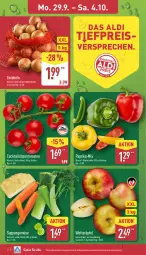 Gazetka promocyjna Aldi Nord - Von Montag - Gazetka - ważna od 04.10 do 04.10.2025 - strona 5 - produkty: aldi, beutel, cocktail, eis, paprika, reis, rispentomaten, sac, Schal, Schale, suppe, suppen, Ti, tomate, tomaten, ZTE, zwiebel, zwiebeln
