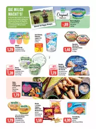 Gazetka promocyjna Feneberg - Prospekte - Gazetka - ważna od 26.08 do 26.08.2023 - strona 7 - produkty: Alpenhain, aufstrich, bavaria blu, Becher, bergader, beutel, bio, bioland, bresso, brot, brotaufstrich, camembert, camembert creme, creme, danone, danone fruchtzwerge, deka, discount, eis, filet, frischkäse, frucht, fruchtjoghurt, fruchtzwerge, gin, HP, hummus, joghur, joghurt, Käse, lachs, lachsfilet, mac, mccain, milch, obazda, reis, Ria, schlagrahm, Ti, torte, Weste