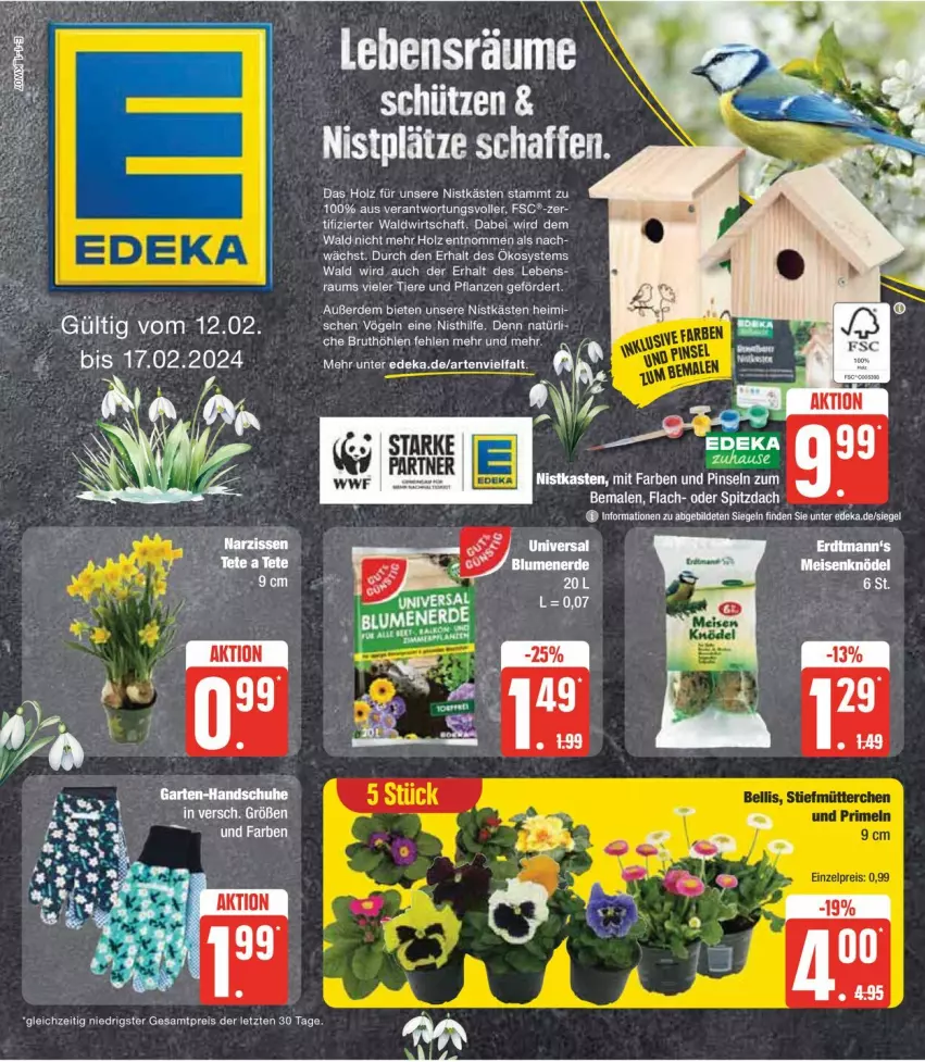 Aktueller Prospekt Edeka - Prospekte - von 12.02 bis 17.02.2024 - strona 5 - produkty: aldi, brut, eis, erde, Holz, Pinsel, reis, Ti, ZTE