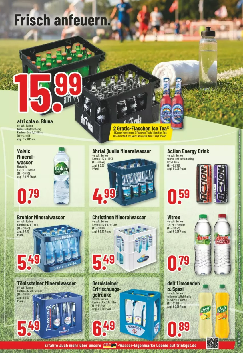 Aktueller Prospekt Trinkgut - Prospekte - von 05.07 bis 11.07.2026 - strona 3 - produkty: Afri Cola, Alwa, cola, deit, drink, eis, elle, energy drink, flasche, gerolsteine, gerolsteiner, getränk, getränke, ice tea, limo, limonade, limonaden, mineralwasser, pet-flasche, steiner, Ti, vitrex, volvic, wasser