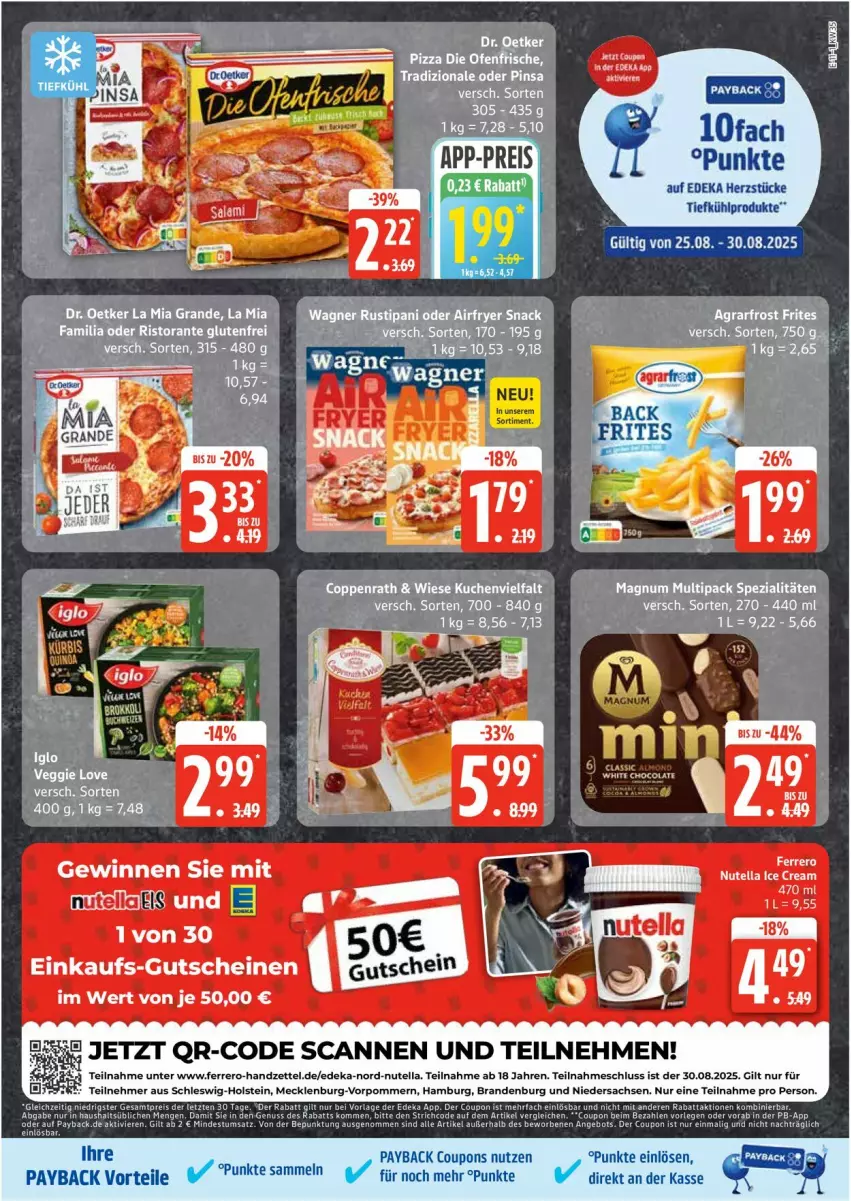 Aktueller Prospekt Edeka - Prospekte - von 25.08 bis 30.08.2025 - strona 11 - produkty: coupon, coupons, deka, eis, gutschein, gutscheine, nuss, nutella, payback, reis, Ti, ZTE