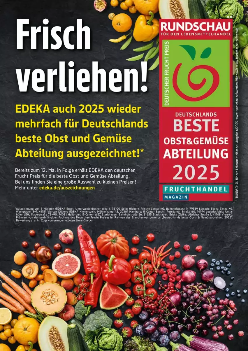 Aktueller Prospekt Edeka - Prospekte - von 25.08 bis 30.08.2025 - strona 29 - produkty: Abtei, deka, eis, ente, frucht, lebensmittel, leine, LG, obst, Obst und Gemüse, reis, rwe, specht, Ti, und gemüse