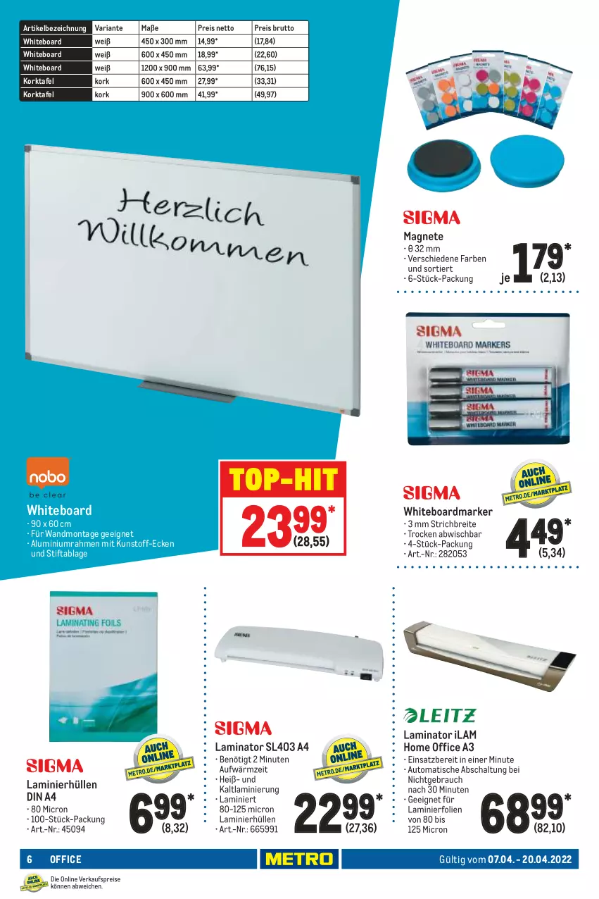 Aktueller Prospekt Metro - Office Spezial - von 07.04 bis 20.04.2022 - strona 6 - produkty: auto, Brei, brut, din a4, eis, laminat, office, Rauch, reis, Ria, Schal, Ti, tisch, top-hit