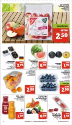 Gazetka promocyjna Marktkauf - Prospekt - Gazetka - ważna od 26.08 do 26.08.2023 - strona 6 - produkty: aprikose, aprikosen, beere, beeren, eier, eis, flasche, fleisch, früchte, heidelbeere, heidelbeeren, pfirsich, pfirsiche, pflaume, pflaumen, plattpfirsiche, reis, Schal, Schale, schnitten, smoothie, Ti, ZTE