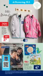 Gazetka promocyjna AldiSud - ALDI Aktuell - Gazetka - ważna od 12.02 do 12.02.2022 - strona 26 - produkty: aldi, alle artikel ohne dekoration, angebot, angebote, buch, dekoration, dell, eis, elle, Fleecejacke, gin, Jacke, Janosch, Kinder, kleid, Kleidung, Liederbuch, Mode, reis, resa, Schal, Soundbuch, Ti, ZTE