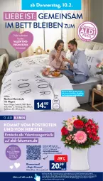Gazetka promocyjna AldiSud - ALDI Aktuell - Gazetka - ważna od 12.02 do 12.02.2022 - strona 28 - produkty: aldi, Bau, baumwolle, bett, bettwäsche, blume, blumen, Blumenstrauß, decke, dormia, eis, elle, ente, erde, hero, kissen, kopfkissen, LG, ndk, reis, renforcé-bettwäsche, Ti, uhr, wolle
