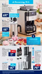 Gazetka promocyjna AldiSud - ALDI Aktuell - Gazetka - ważna od 12.02 do 12.02.2022 - strona 29 - produkty: alle artikel ohne dekoration, ambia, angebot, auto, bohne, bohnen, dekoration, edelstahl, eis, elle, ente, entkalker, flasche, gin, glasflasche, glaskaraffe, gsw, je 500-ml-flasche, kaffee, kaffeeautomat, kaffeebohnen, kaffeemaschine, Karaffe, LG, mac, milch, milchaufschäumer, reiniger, Reinigung, reis, resa, rwe, Soda, sodastream, Sprudel, spülmaschinen, tasse, Ti, tomate, tomaten, wasser, WICK, ZTE
