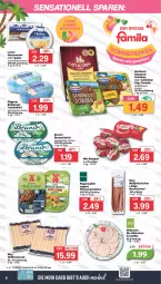 Gazetka promocyjna Famila - Prospekte - Gazetka - ważna od 22.07 do 22.07.2023 - strona 8 - produkty: aufstrich, babybel, Bad, Becher, bio, bley, bratwurst, brot, brotaufstrich, brustfilet, camembert, cheddar, eis, filet, grill, grillbratwurst, Hausmacher, hochland, Loose, mac, Mett, mini babybel, pfanne, pfannen, quäse, reis, Rügener, rügener badejunge, rügenwalder, sandwich, Ti, wiltmann, wurst, würstchen, ZTE