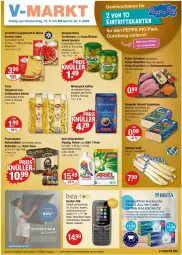 Gazetka promocyjna Vmarkt - Prospekte - Gazetka - ważna od 22.05 do 22.05.2024 - strona 1 - produkty: angebot, angebote, ariel, ariel waschmittel, bergader, bier, bohne, braten, brita, brustfilet, coppenrath, Dual SIM, eis, elle, filet, franziskaner, gewürz, Gewürzgurke, gewürzgurken, gurke, gurken, halbfester schnittkäse, Hefe, hengstenberg, kaffee, kamera, Käse, kellerbier, küche, kuchen, Lampe, Leuchte, LG, mac, milch, mövenpick, mövenpick kaffee, natur, Pods, pute, putenbrust, Radio, reis, schnitten, schnittkäse, schnitzel, sim, spargel, Tasche, taschen, taschenlampe, tee, teigwaren, teller, Ti, waschmittel, wasser, weck