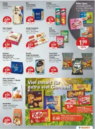 Gazetka promocyjna Vmarkt - Prospekte - Gazetka - ważna od 22.05 do 22.05.2024 - strona 9 - produkty: beutel, bohne, bohnen, bohnenkaffee, bonbons, brandt, Cashew, chips, cracker, darbo, darboven, eilles gourmet, eis, eiskaffee, Eistüten, funny-frisch, getränk, getränke, getränkepulver, jumbo, kaffee, linsen, merci, nescafe, pringles, ring, snack, snacks, Sport, Tüte, Vase, wasa, zucker