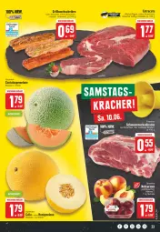 Gazetka promocyjna Edeka - Angebote der Woche - Gazetka - ważna od 10.06 do 10.06.2023 - strona 23 - produkty: braten, eis, fleisch, kracher, Nektar, nektarinen, schwein, schweine, schweinenacken, Ti, wein, weine