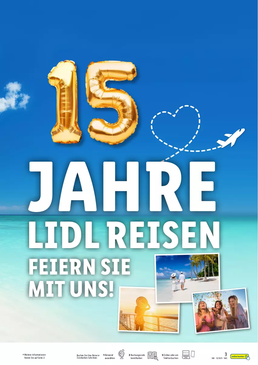 Aktueller Prospekt Lidl - Reise-Themenflyer - von 15.12.2021 bis 31.01.2022 - strona 3 - produkty: buch, eier, eis, reis, telefon, Ti