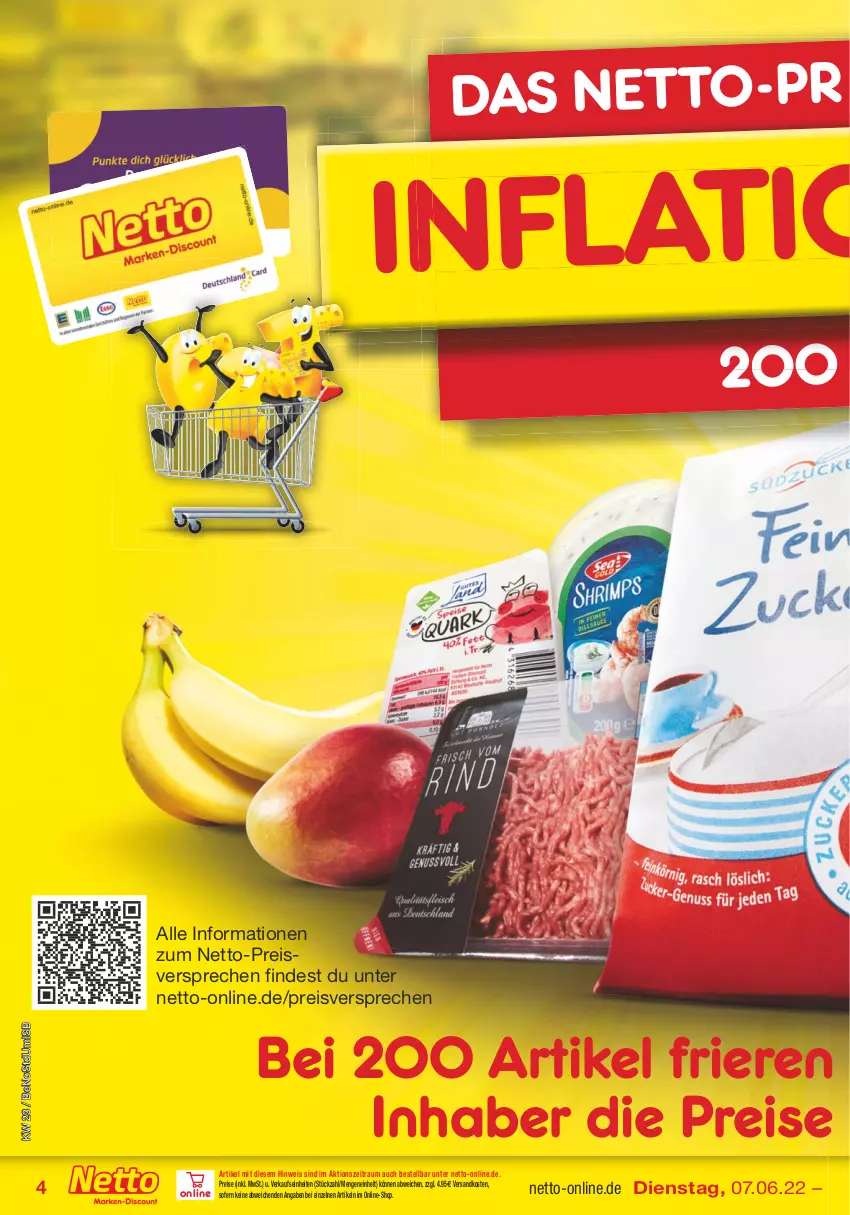 Aktueller Prospekt Netto Marken-Discount - Filial-Angebote - von 07.06 bis 11.06.2022 - strona 4 - produkty: eis, ndk, reis, Ti