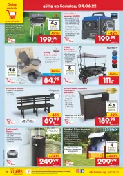 Gazetka promocyjna Netto Marken-Discount - Filial-Angebote - Gazetka - ważna od 11.06 do 11.06.2022 - strona 26 - produkty: abdeckhaube, Bank, Bau, bollerwagen, braun, decke, Deckel, edelstahl, eis, elle, Garten, gartenbank, grill, grillrost, Holz, holzkohle, holzkohlegrill, kissen, klapptisch, Kohlegrill, korb, kraft, lack, ndk, reis, Ria, sideboard, steckdose, strandkorb, thermometer, Ti, tisch