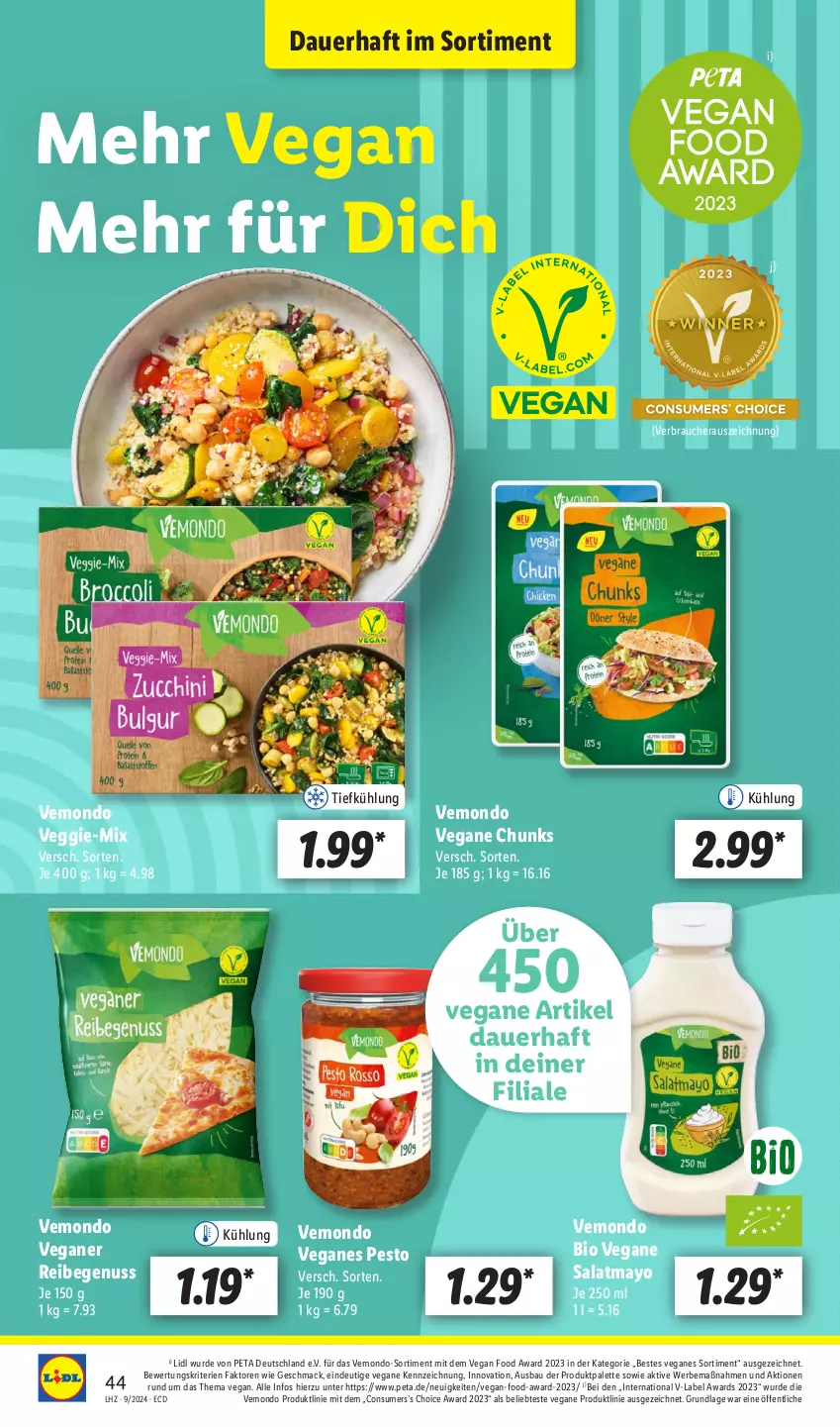 Aktueller Prospekt Lidl - Aktionsprospekt - von 26.02 bis 02.03.2024 - strona 50 - produkty: auer, Bau, bio, mac, nuss, Palette, pesto, Rauch, salat, Ti, usb, veggie, Yo