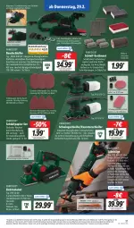 Gazetka promocyjna Lidl - Aktionsprospekt - Gazetka - ważna od 02.03 do 02.03.2024 - strona 37 - produkty: adapter, angebot, Arbeitsleuchte, aufbewahrungskoffer, Bandschleifer, coupon, eis, Elektro, elle, ente, Holz, koffer, latte, Leuchte, papier, Parkside, Persona, reis, Ria, Säbelsäge, säge, Schleifpapier, schwamm, teller, Ti, wolle, ZTE