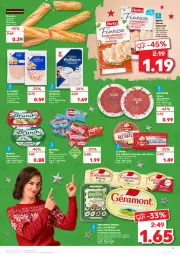 Gazetka promocyjna Kaufland - Gazetka - ważna od 24.12 do 24.12.2021 - strona 25 - produkty: angebot, angebote, aufschnitt, aufstrich, babybel, backwaren, baguette, Becher, bresso, brot, brotaufstrich, burger, elle, finesse, frische backwaren, frischkäse, frischkäsezubereitung, géramont, gin, hähnchenbrust, halbfester schnittkäse, herta, herta finesse, Käse, leberkäs, leberkäse, LG, Limburger, lyoner, pute, Rubius, salami, schinken, schnittkäse, Spezi, St. Mang, Ti, weichkäse, Weißwurst, wiltmann, wurst, Yo