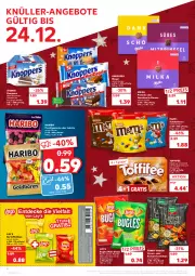 Gazetka promocyjna Kaufland - Gazetka - ważna od 24.12 do 24.12.2021 - strona 4 - produkty: angebot, angebote, beutel, Brei, bugles, caramel, chips, coupon, coupons, creme, decke, eis, erbsen, , frucht, fruchtgummi, fruchtgummis, funny-frisch, haribo, haselnuss, kartoffel, kartoffelchips, kichererbsen, knoppers, lack, Lakritz, lay's, linsen, mais, milch, milka, nacho, nacho cheese, Nougatcreme, nuss, oder lakritz, paprika, rabatt-coupon, reis, riegel, schoko, schokolade, Schokolinsen, snack, sour cream, storck, Ti, toffifee, Tüte, ZTE
