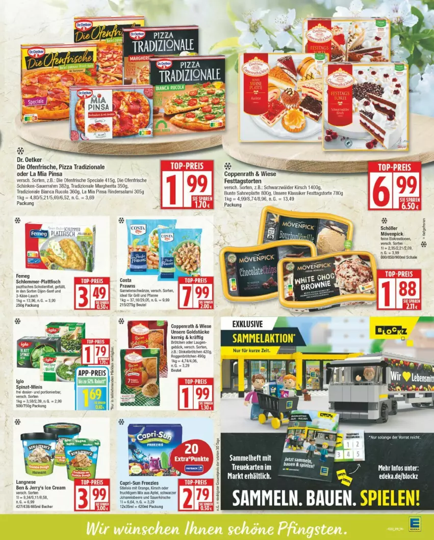 Aktueller Prospekt Edeka - Prospekte - von 02.06 bis 07.06.2025 - strona 9 - produkty: auer, Becher, beere, beutel, cola, coppenrath, die ofenfrische, Dr. Oetker, eis, fisch, frucht, iglo, kirsch, kirsche, latte, margherita, Ofen, orange, pfanne, pizza, pizza tradizionale, prawns, reis, rind, rinder, Rindersalami, rucola, sahne, salami, Sauerrahm, schinken, Schöller, senf, spinat, tee, Ti, torte, tradizionale, und pfanne, ZTE