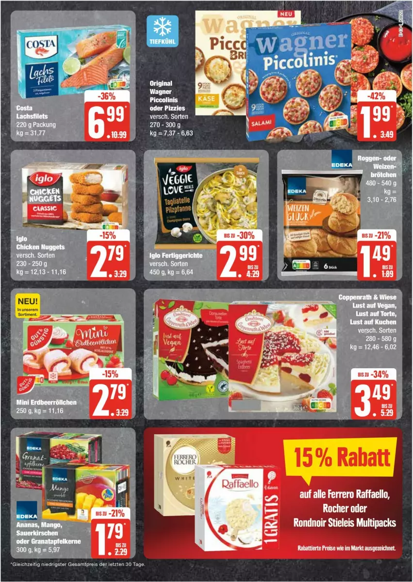 Aktueller Prospekt Edeka - Prospekte - von 27.05 bis 01.06.2024 - strona 13 - produkty: eis, ferrero, Ferrero Rocher, gin, kuchen, LG, Lust auf Kuchen, Lust auf Torte, piccolinis, reis, tee, Ti, torte, wagner, ZTE