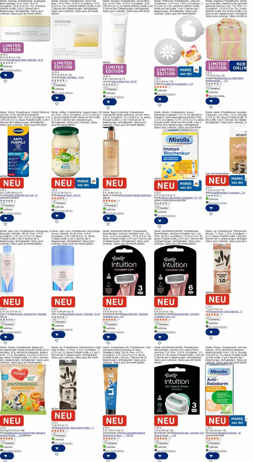 Aktueller Prospekt Dm Drogerie - Prospekte - von 02.03 bis 11.03.2026 - strona 14 - produkty: ball, bio, Croissant, croissants, drink, eis, elle, flüssigseife, Klammern, kühltasche, Kürbis, lamm, latte, medizinprodukt, milupa, ndk, pflanze, pflanzen, Profissimo, rasiergel, Rasierklinge, rasierklingen, Reinigung, reis, ring, rum, scholl, schwarzkop, schwarzkopf, Seife, Serum, sim, snack, Soda, Tasche, Ti, tomate, Toner, wilkinson, Yo