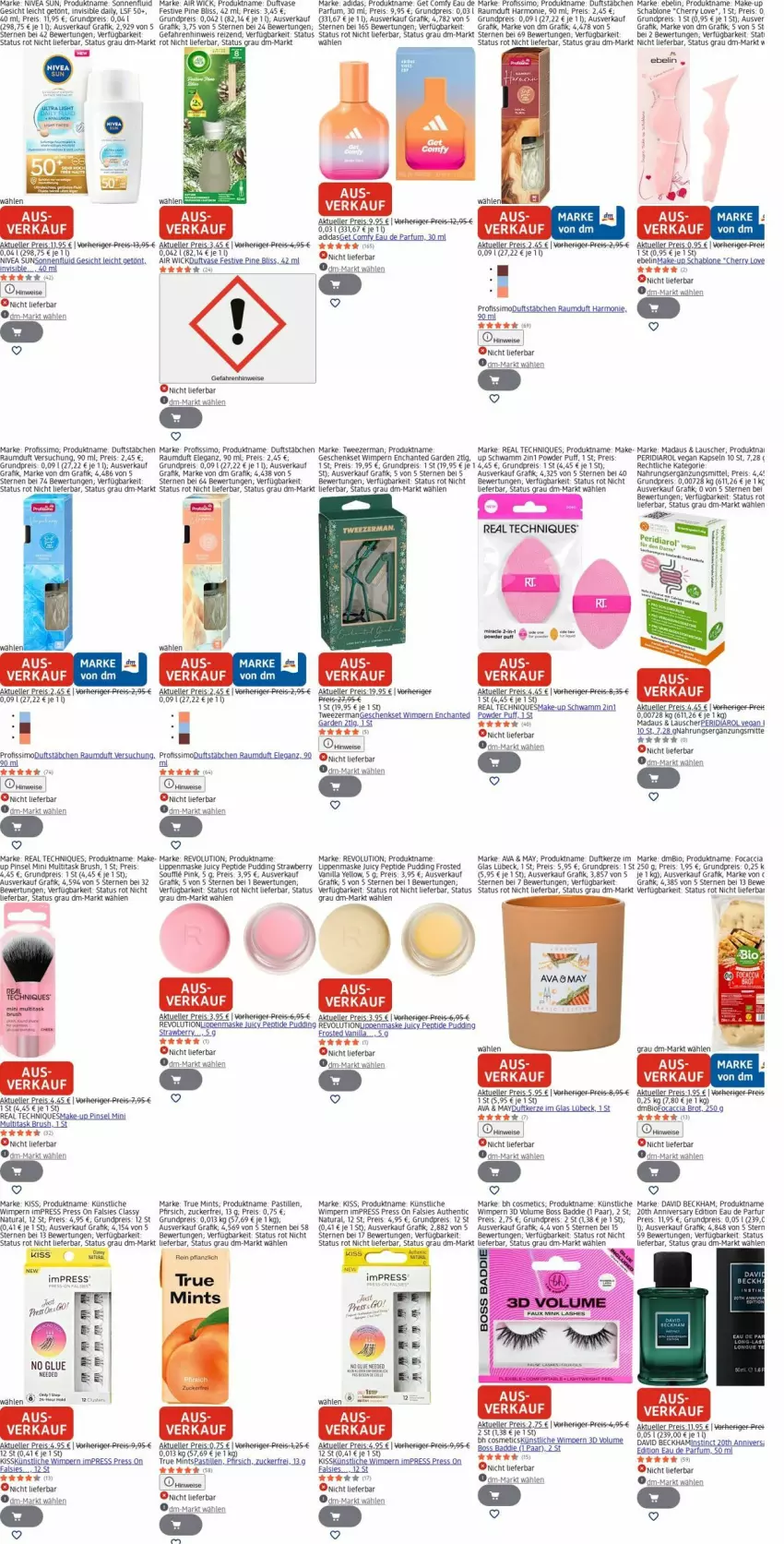 Aktueller Prospekt Dm Drogerie - Prospekte - von 02.03 bis 11.03.2026 - strona 27 - produkty: ACC, Adidas, Air Wick, asti, Bad, bio, boss, brot, David Beckham, Duftkerze, Eau de parfum, eis, elle, Focaccia, geschenkset, kerze, LG, Make-up, Maske, mint, natur, natura, nivea, nivea sun, parfum, pfirsich, Pinsel, Profissimo, pudding, Raumduft, reis, rum, schwamm, sim, Ti, Vase, WICK, zucker