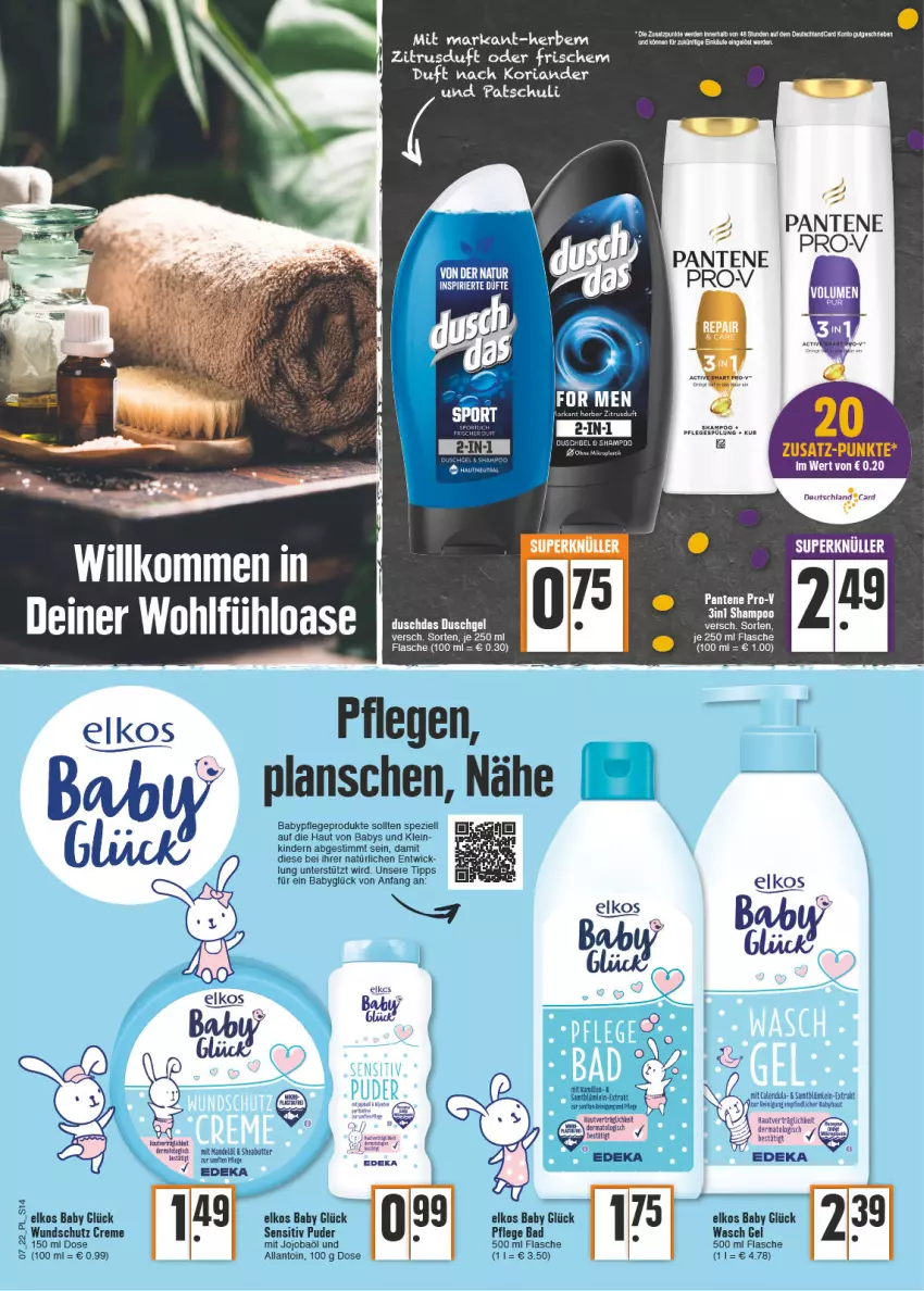 Aktueller Prospekt E Center - Angebote der Woche - von 14.02 bis 19.02.2022 - strona 14 - produkty: Bad, creme, deka, elkos, ente, flasche, gin, Kinder, Koriander, Reinigung, Ria, Spezi, Ti, WICK