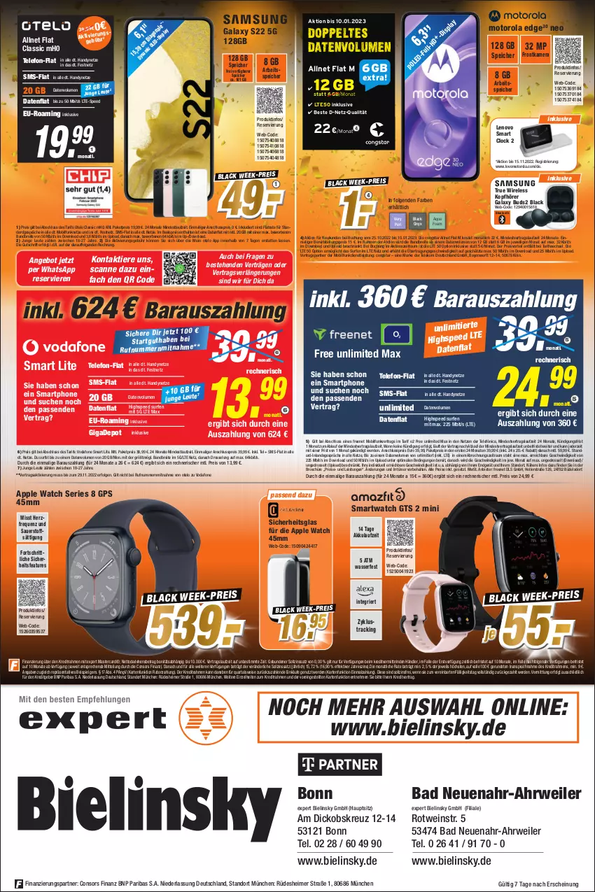 Aktueller Prospekt Expert Bonn - Prospekte - von 05.11 bis 11.11.2022 - strona 12 - produkty: akku, allnet flat, allnet flat classic, angebot, Apple, Apple Watch, Apple Watch 4, Apple Watch SE, aqua, auer, Bad, Brei, buch, congstar, consors finanz, eimer, eis, erde, frontkamera, GPS, Handy, kamera, kopfhörer, lack, lenovo, LG, malz, mastercard, motorola, preisvorteil, reis, rel, rotwein, rwe, smartphone, smartwatch, spee, Surf, telefon, Ti, Tiere, uhr, vodafone, wasser, wein, ZTE