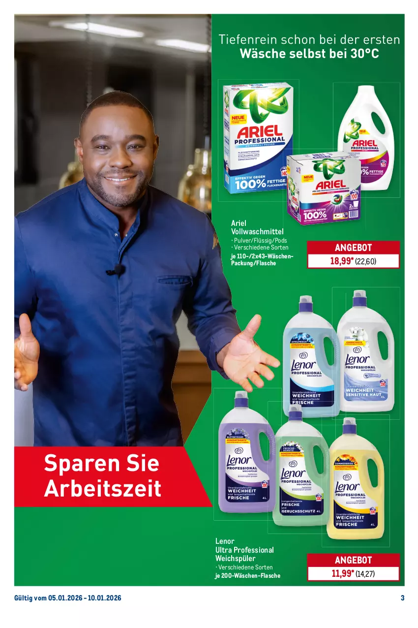 Aktueller Prospekt Metro - Starke Marken Profis - von 05.01 bis 10.01.2026 - strona 3 - produkty: angebot, ariel, backofen, Becher, eis, Fettlöser, flasche, grill, Grillreiniger, lenor, Ofen, Pods, reiniger, reis, sprühflasche, Ti, vollwaschmittel, waschmittel, weichspüler