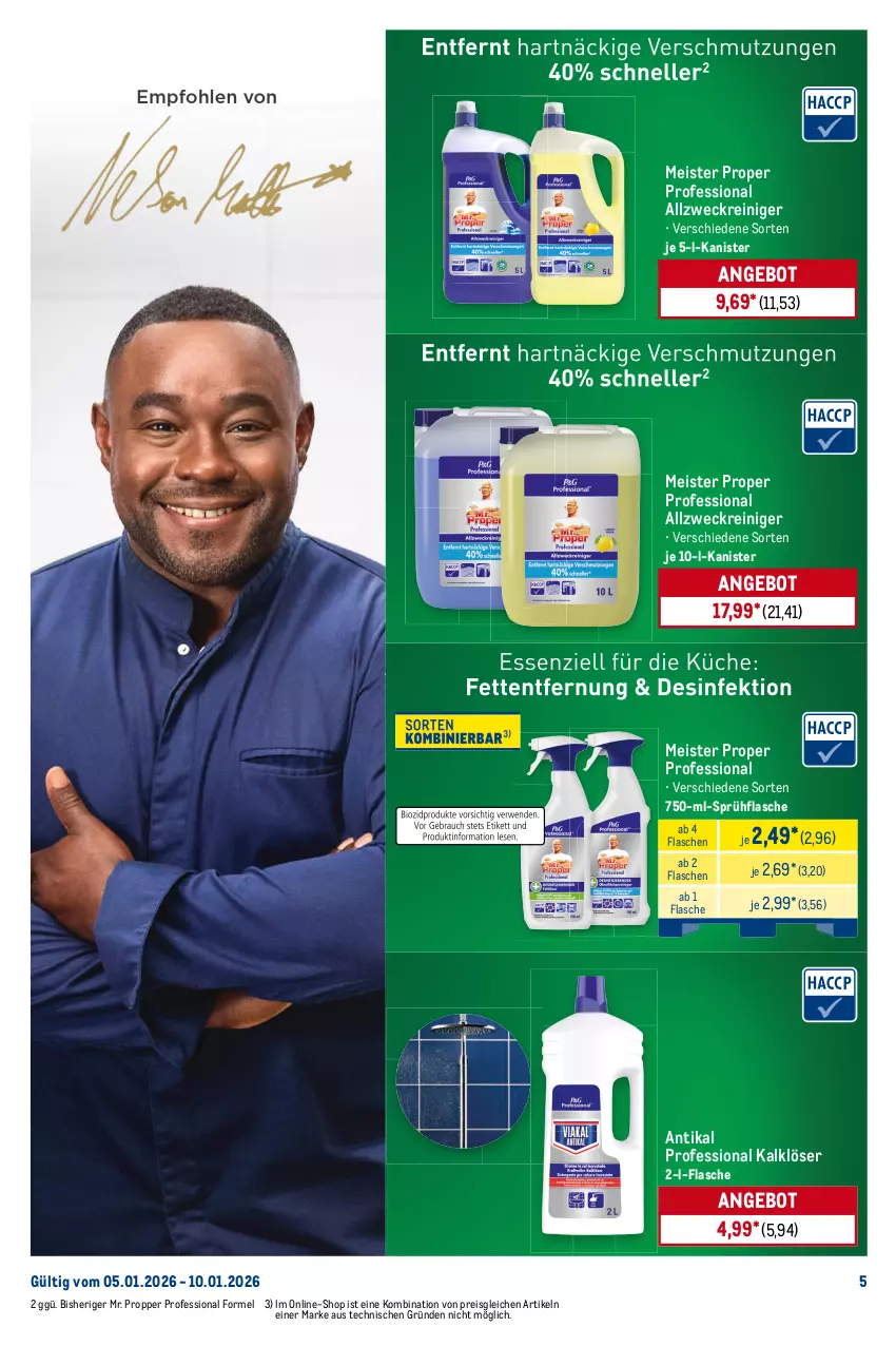 Aktueller Prospekt Metro - Starke Marken Profis - von 05.01 bis 10.01.2026 - strona 5 - produkty: allzweckreiniger, angebot, eis, elle, fairy, flasche, klarspüler, Meister, meister proper, reiniger, reis, sprühflasche, spülmittel, Ti, weck