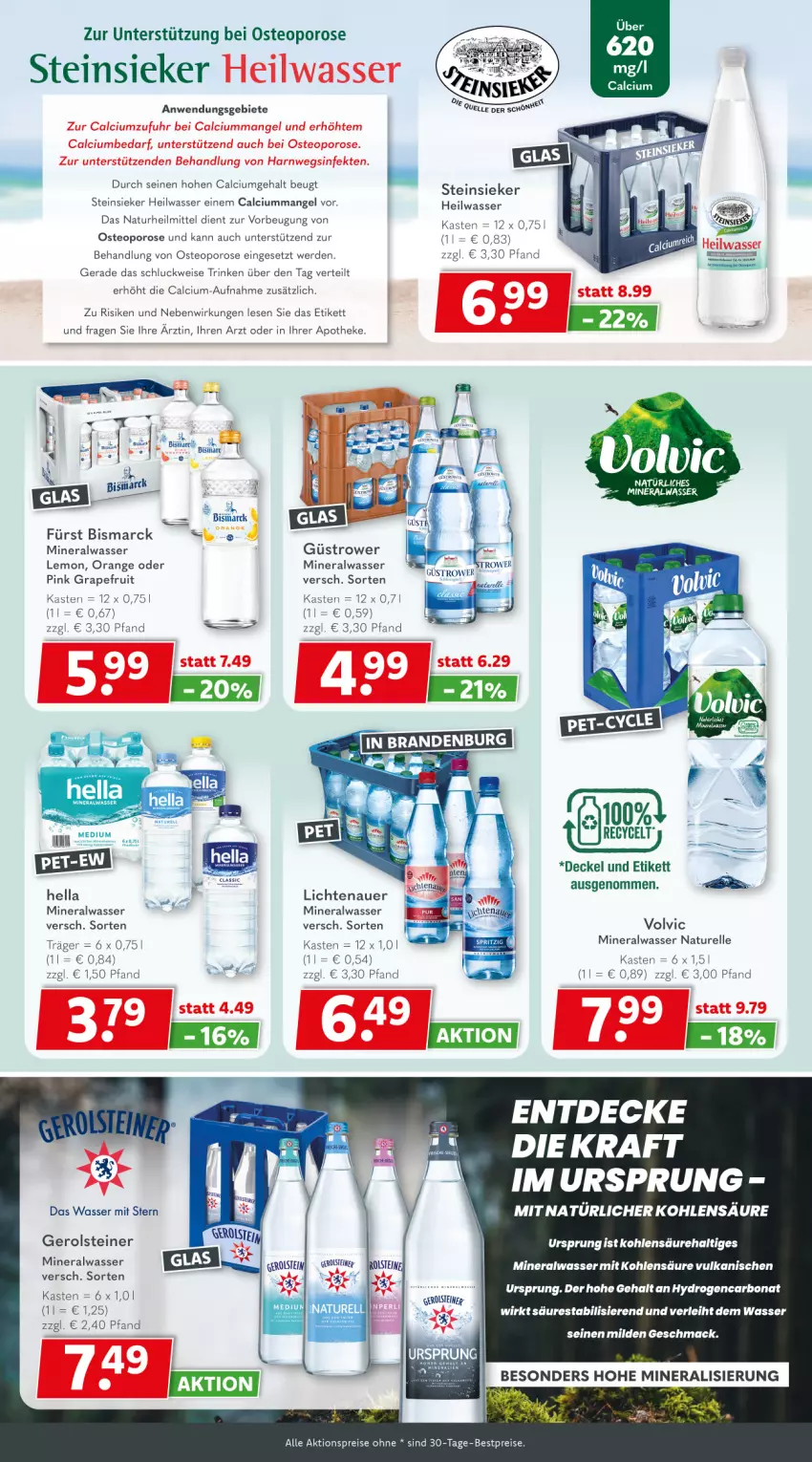Aktueller Prospekt Getraenkeland - von 26.10 bis 07.11.2025 - strona 5 - produkty: aktionspreis, Alwa, Apotheke, auer, bestpreis, bestpreise, bismarck, Bona, Calcium, decke, Deckel, eis, elle, erde, gerolsteine, gerolsteiner, grapefruit, hella, kraft, lichtenauer, mac, mineralwasser, natur, orange, reis, steiner, Steinsieker, Ti, volvic, wasser