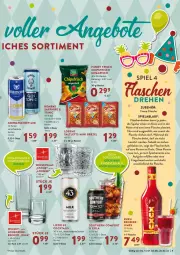 Gazetka promocyjna Selgros - Vorschau:
            Karneval - Gazetka - ważna od 28.02 do 28.02.2022 - strona 9 - produkty: Becher, beutel, brezel, chips, chipsfrisch, cocktail, cocktails, cola, drink, eis, elle, erde, flasche, Funny Frisch, gin, Gorbatschow, licor, licor 43, lorenz, reis, Ria, saltletts, sapphire, Southern Comfort, Spiele, Ti, tonic, whisky, Whiskyglas