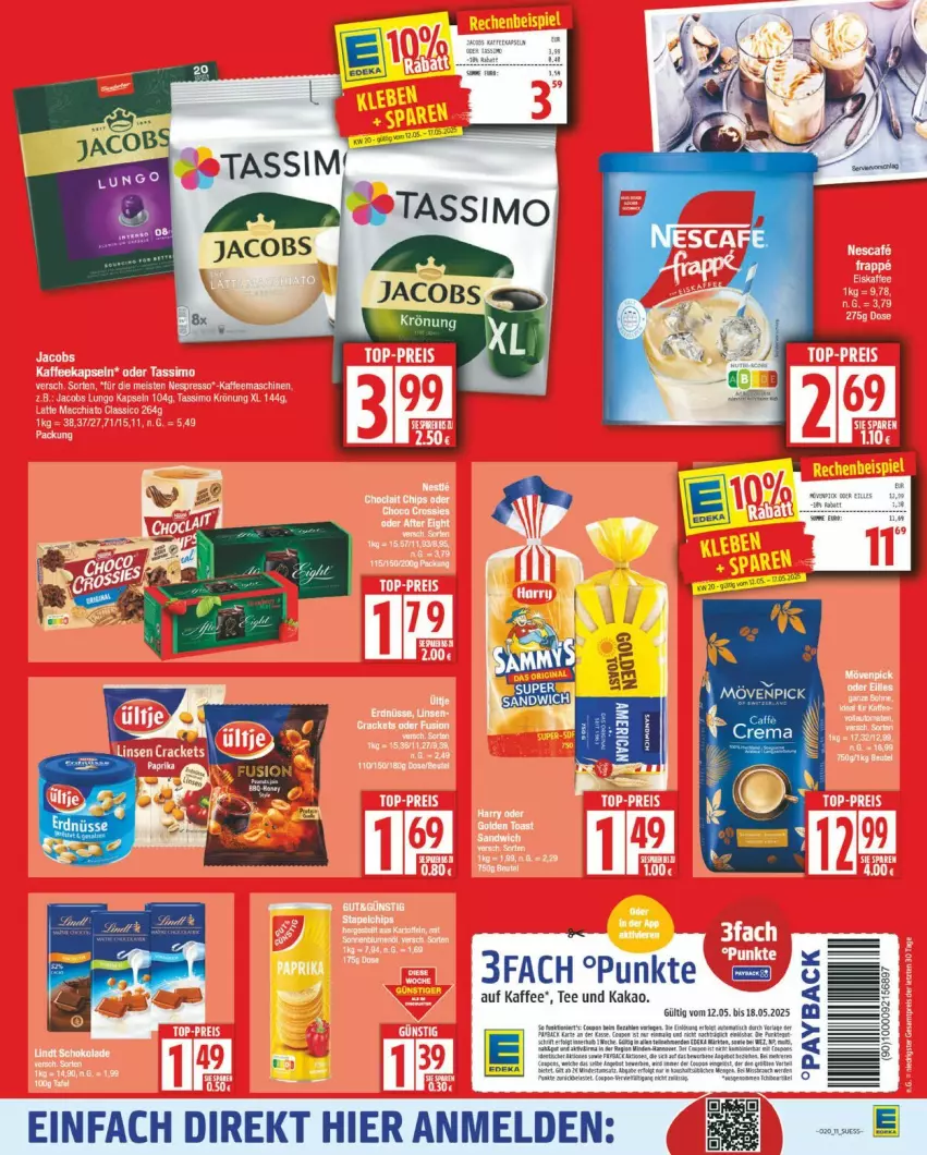 Aktueller Prospekt Edeka - Prospekte - von 12.05 bis 17.05.2025 - strona 11 - produkty: kaffee, kakao, mövenpick, payback, tee, Ti