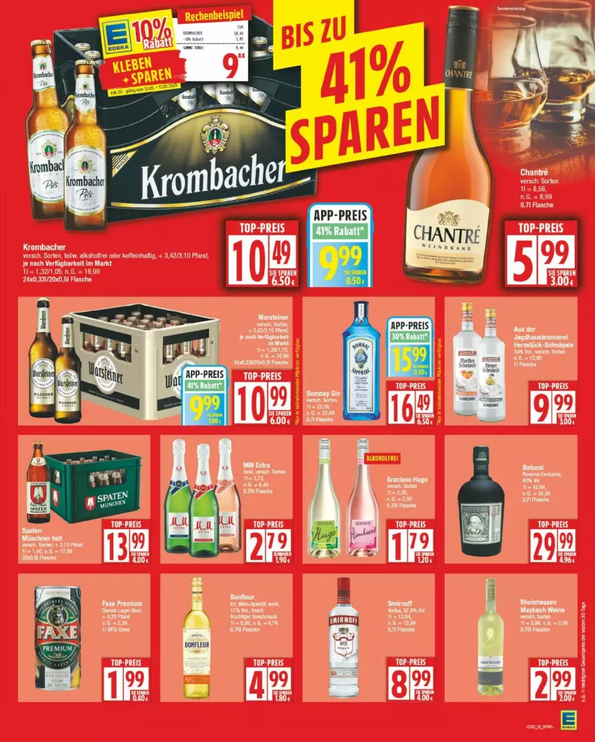 Aktueller Prospekt Edeka - Prospekte - von 12.05 bis 17.05.2025 - strona 13 - produkty: alkohol, eis, flasche, reis, Ti, top-preis