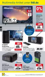 Gazetka promocyjna Lidl - Aktuelle Onlineshop-Highlights - Gazetka - ważna od 31.01 do 31.01.2024 - strona 16 - produkty: akku, dvb, DVB-T, enders, harman, HDMI, ladegerät, ndk, NiMH-Akkus, qled, Radio, silvercrest, smart tv, spiegel, telefon, Ti, tuner, uhr, usb, wandhalterung, ZTE