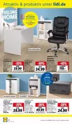 Gazetka promocyjna Lidl - Aktuelle Onlineshop-Highlights - Gazetka - ważna od 31.01 do 31.01.2024 - strona 18 - produkty: Bank, dell, hocker, LED Tischleuchte, Leuchte, leuchtmittel, Mode, ndk, ordner, regal, rückenlehne, Schrank, schreibtisch, Sitzauflage, sitzbank, stuhl, Ti, tisch, tischleuchte