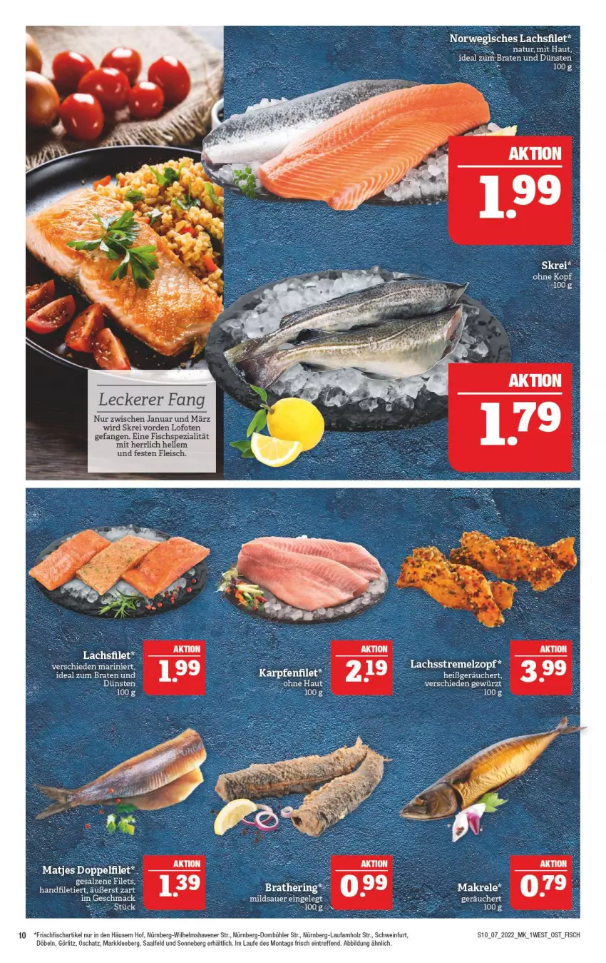 Aktueller Prospekt Marktkauf - Prospekt - von 13.02 bis 19.02.2022 - strona 10 - produkty: auer, braten, eis, elle, filet, fisch, fleisch, frischfisch, Holz, lachs, lachsfilet, Makrele, matjes, natur, rel, rwe, salz, schwein, Ti, wein