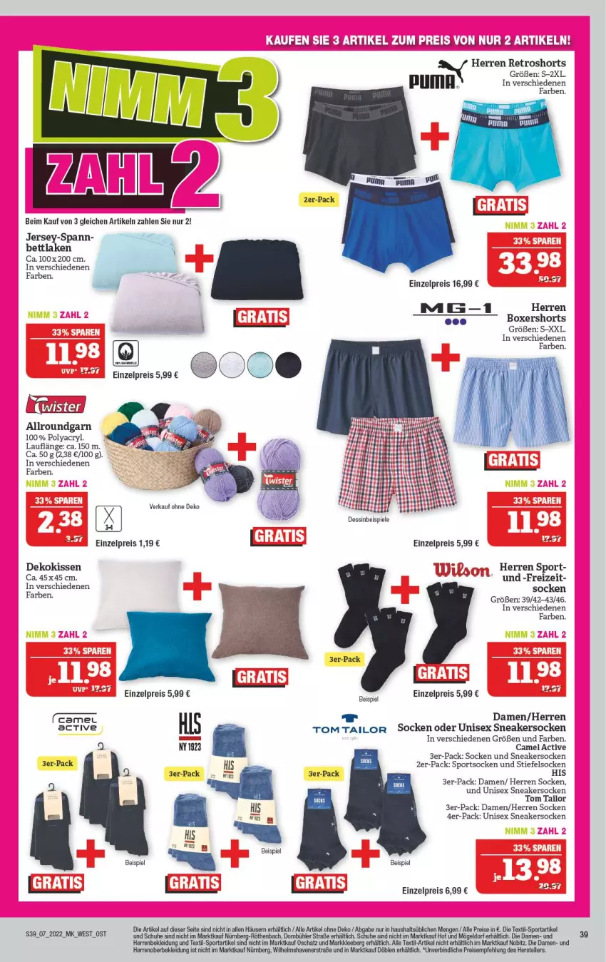 Aktueller Prospekt Marktkauf - Prospekt - von 13.02 bis 19.02.2022 - strona 39 - produkty: bett, dekokissen, eis, elle, kissen, kleid, Kleidung, reis, retroshorts, schuhe, shorts, sneaker, sneakersocken, socken, Spiele, Sport, sportsocken, teller, Ti, tom tailor