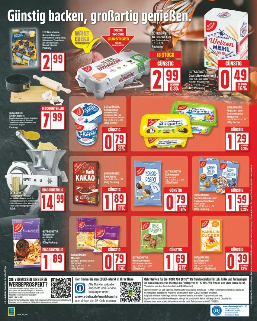 Aktueller Prospekt Edeka - Prospekte - von 28.10 bis 02.11.2024 - strona 16 - produkty: angebot, angebote, beutel, deka, discount, eier, eis, elle, sac, sim, telefon, Ti