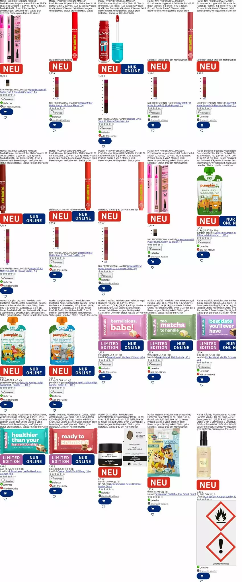 Aktueller Prospekt Dm Drogerie - Prospekte - von 13.04 bis 22.04.2026 - strona 17 - produkty: ananas, apfel, Bad, banane, beere, Cashew, cashmere, cookie, Coral, Dr. Scheller, eis, elle, erdnuss, Gesichtsmaske, haselnuss, himbeer, himbeere, kartoffel, kokos, kokosmilch, Kürbis, latte, Lipgloss, Lippenstift, mab, mac, mais, Maske, milch, nuss, Paw Patrol, reis, rel, riegel, schaumbad, schoko, Ti, vanille, Yo